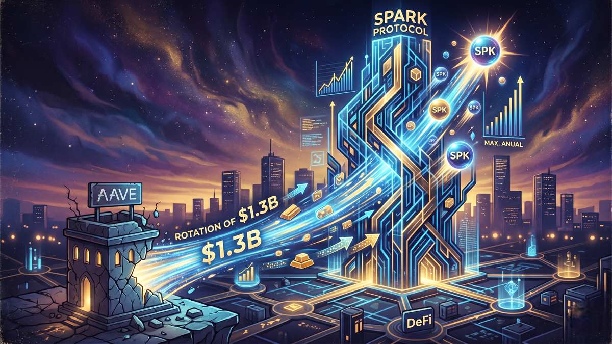 Spark Protocol captures $1.3 billion following the liquidity outflow from Aave,