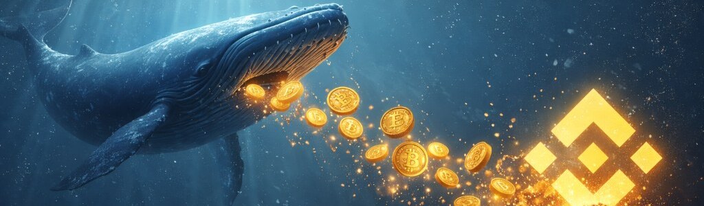 A Bitcoin whale sent roughly 300 BTC worth more than $20 million to a Binance deposit address on Tuesday, reviving market concern about possible selling.