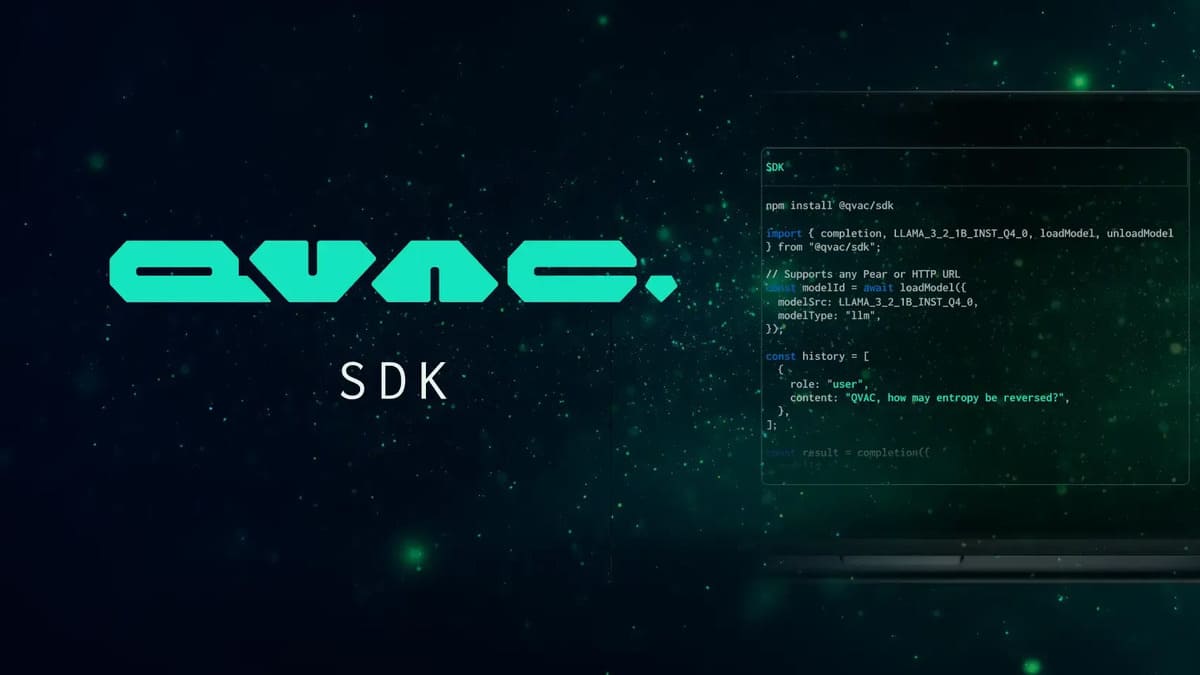 Tether Unveils QVAC SDK, Positioning It as a Universal Engine for AI Development