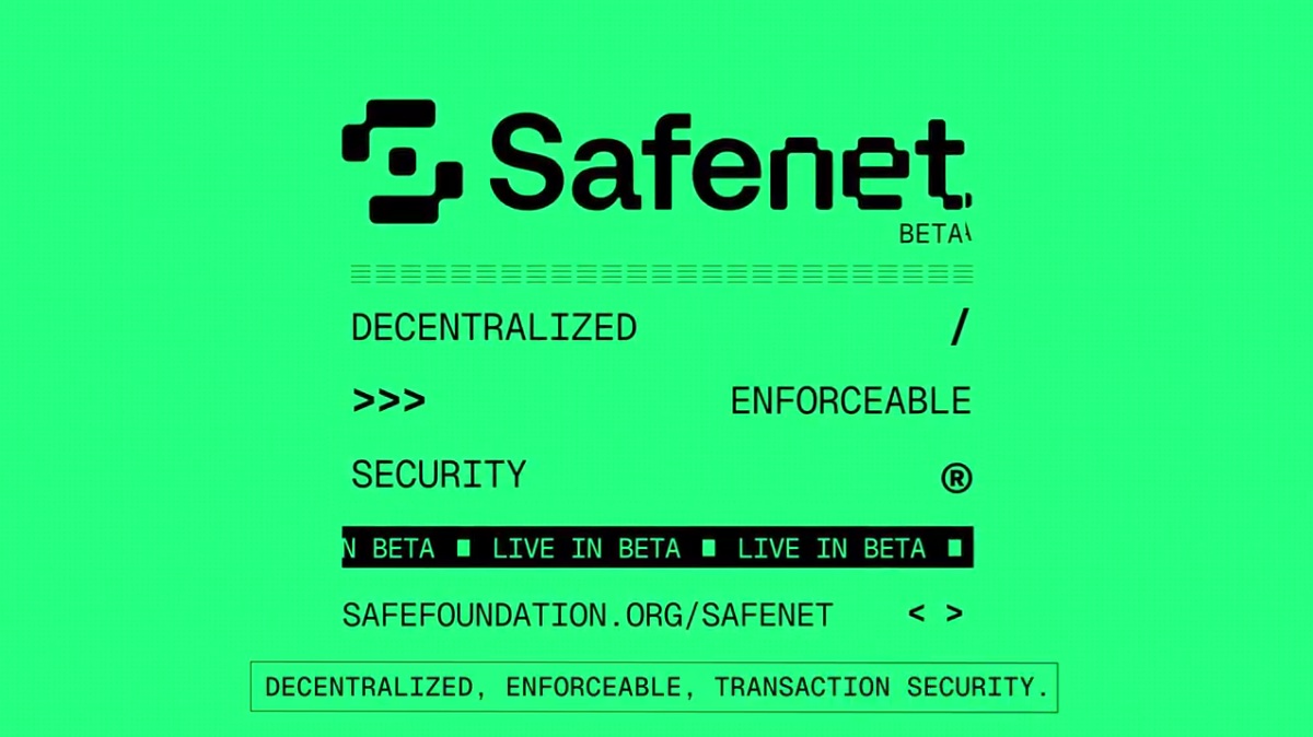 Safe Foundation Rolls Out Safenet, Expanding OnāChain Security Through Validator Delegation