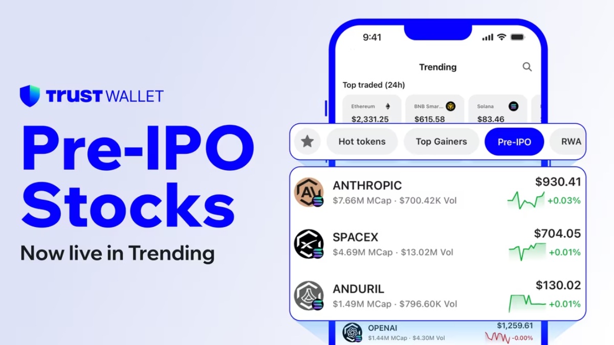 Trust Wallet Debuts Pre‑IPO Collection, Bringing Tokenized Private‑Stage Assets Into the App