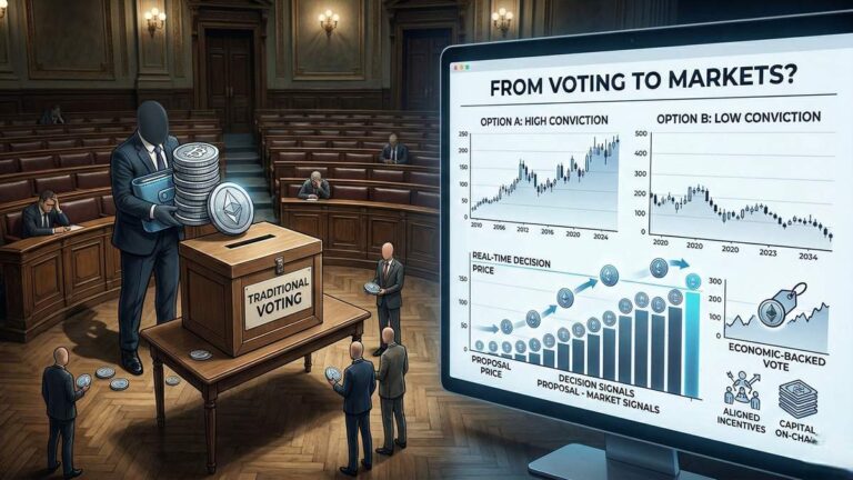 Token voting in DAOs has failed due to low participation and the power of whales.