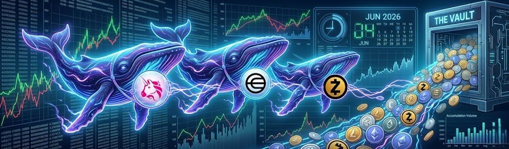 Crypto whales accumulate Worldcoin, Zcash, and Uniswap ahead of June 2026