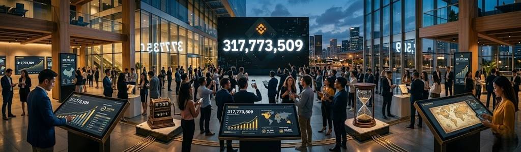 Binance sparks debate on social media after publishing the figure 317,773,509