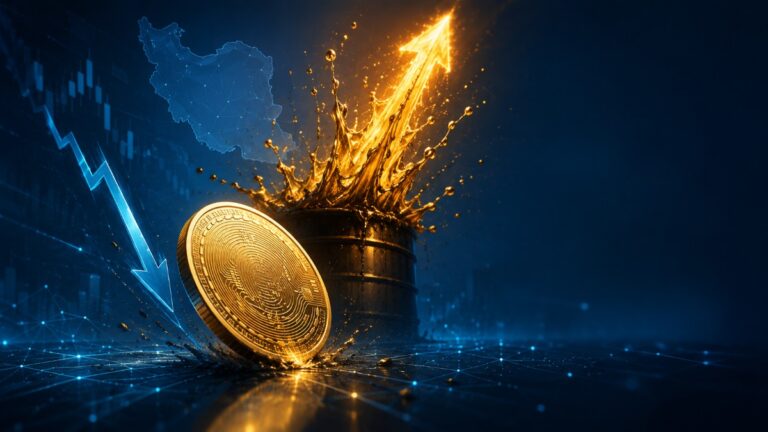 Bitcoin fell below $80K after U.S. strikes in Iran sent oil above $100, triggering futures liquidations and bearish positioning.