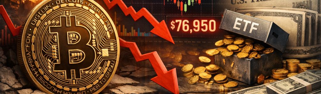 Macro Pressure Builds as Bitcoin Slips Below $77K