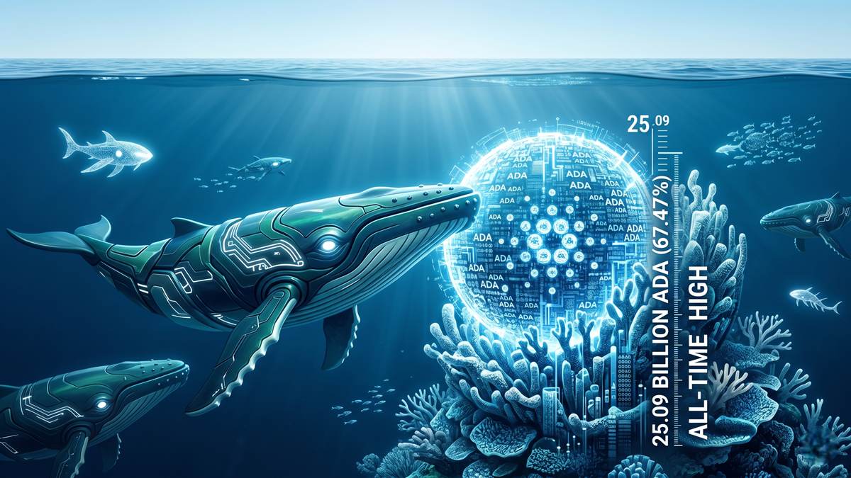 Cardano Whales Attain Report-Breaking Accumulation Ranges