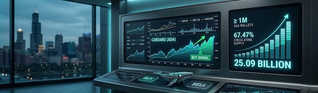 Cardano's whales control 67.47% of the circulating supply