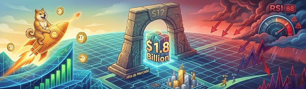 Dogecoin registers a 25% monthly increase, reaching $0.114