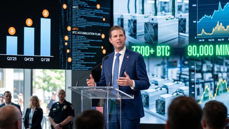 American Bitcoin (Nasdaq: ABTC) reported a treasury of over 7,300 BTC at the close of the first quarter of 2026.