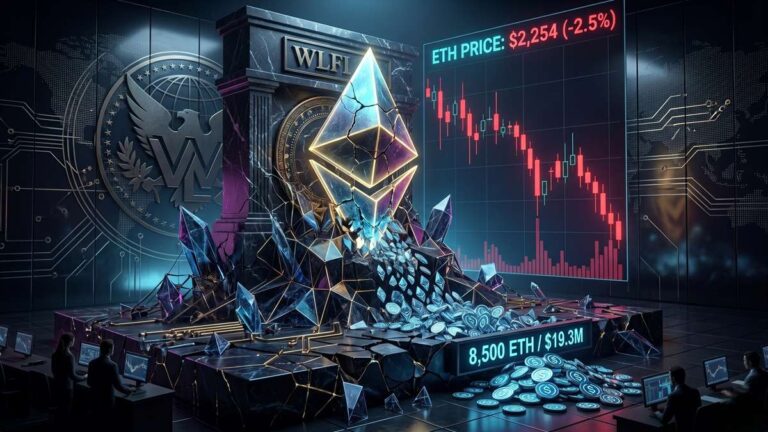 World Liberty Financial, a project backed by Donald Trump, sold 8,500 ETH for $19.3 million on April 30, 2026.