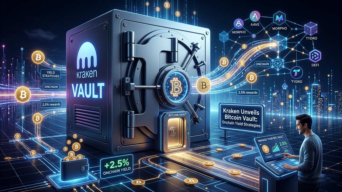 Kraken launches Bitcoin Vault, a product that offers up to 2.5% return on Bitcoin