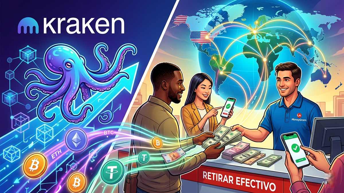 Kraken and MoneyGram announce a global partnership to enable cryptocurrency cash withdrawals in over 100 countries