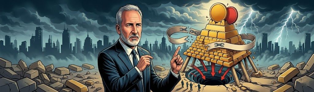 Peter Schiff describes MicroStrategy's structure as a Ponzi scheme