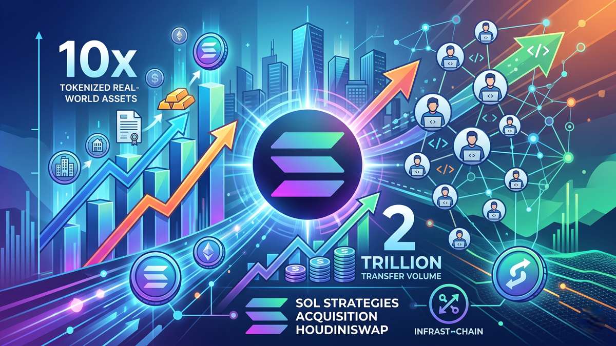 Solana Growth Outlook Surges as RWAs Explode 10x and Developers Rush In