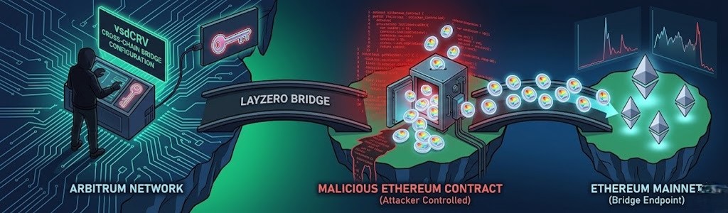 Stake DAO suffers an active exploit on Arbitrum where an attacker emitted 5.4 trillion vsdCRVs