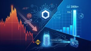 Chainlink registers more than 280,000 active addresses.