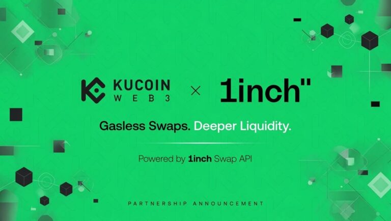 KuCoin Web3 Wallet Integrates 1inch Swap API to Power WalletāNative RWA and Crypto Swaps