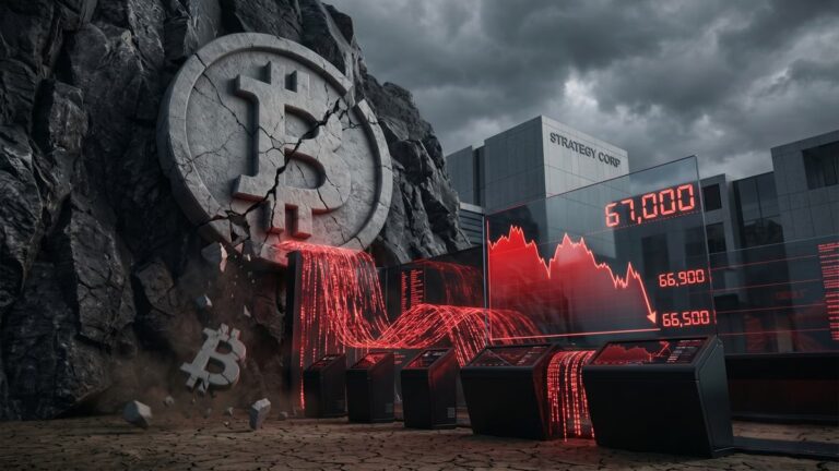 Bitcoin falls below $67,000 after Strategy's first BTC sell in over three years