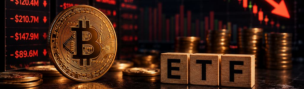 Spot Bitcoin ETFs recorded a streak of 11 to 12 consecutive trading days of net outflows, resulting in approximately $3.45 billion in withdrawals.