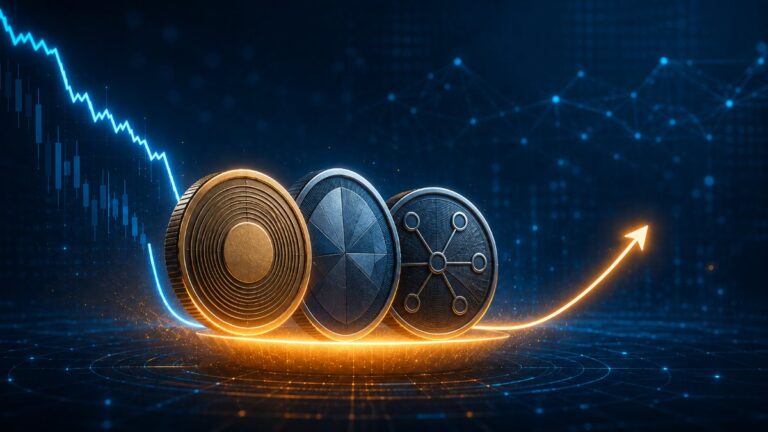 Santiment’s MVRV data shows BTC, ETH and XRP entering fair buy zones after the sell-off, though rebounds remain fragile.