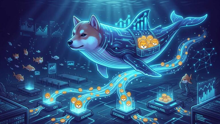 CryptoQuant reported that Shiba Inu whales withdrew a net total of 266 billion SHIB from exchanges