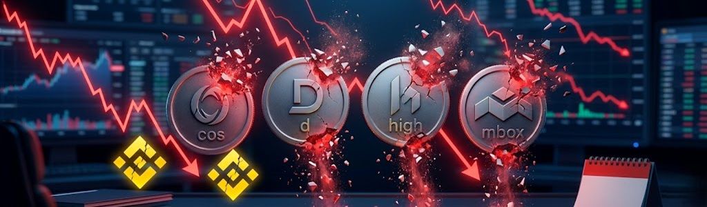 Binance removes four crypto assets-