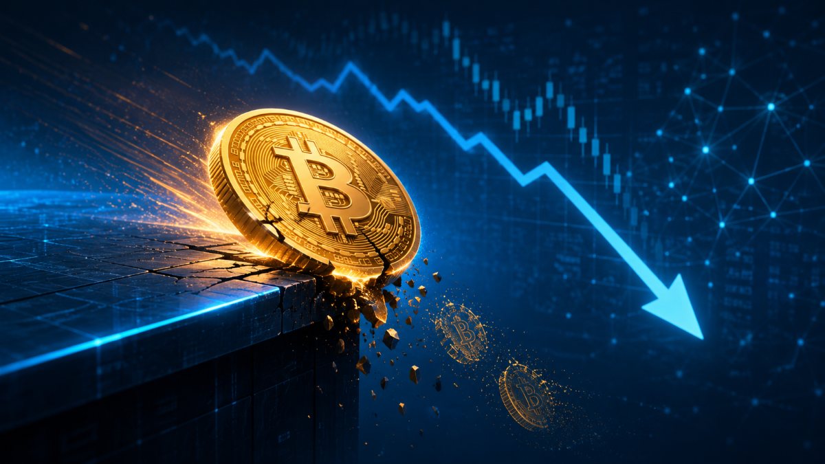 Bitcoin slides near $65K as $1.8B in liquidations hits crypto markets, while ETF outflows and selective altcoin gains deepen the divide.