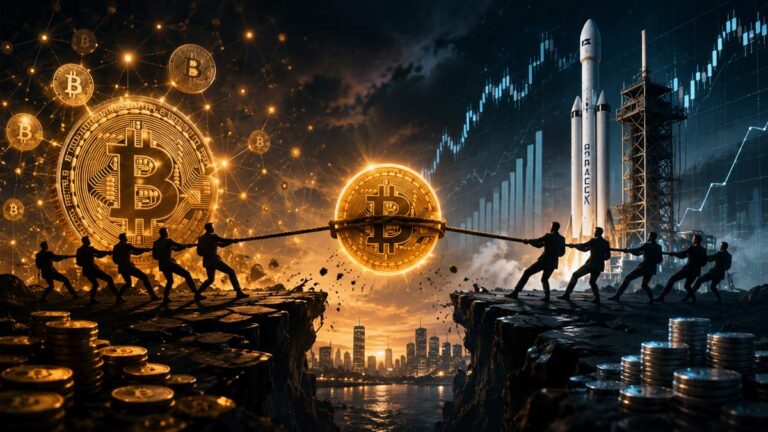 Bitcoin vs. SpaceX: The Liquidity Battle That Could Reshape Crypto Markets