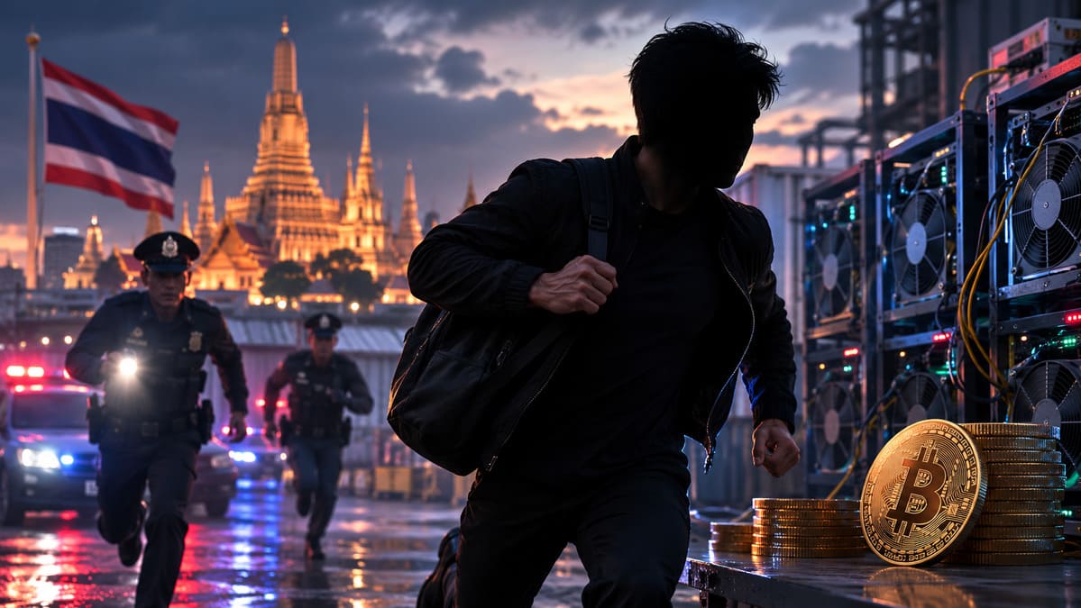 Thai Authorities Seek Wang Yicheng Over Alleged Role in $28 Million Illegal Crypto Mining Scheme
