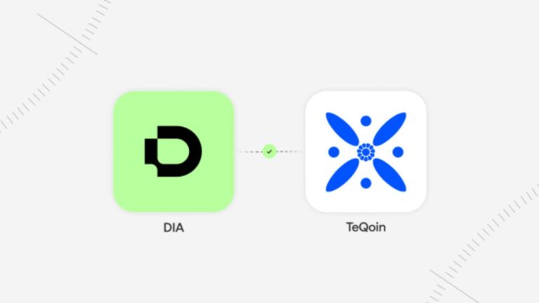 DIA Becomes the DeFi Oracle Layer Powering TeQoin’s Zero‑Fee L2