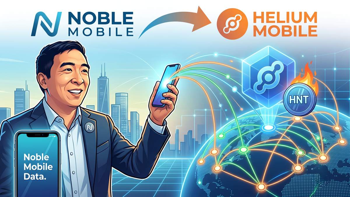 Noble Mobile acquires Helium Mobile through a transaction that leaves the decentralized structure of the HNT token intact