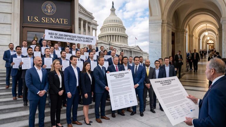 More than 200 crypto companies are asking US Senate leaders to pass the CLARITY Act.