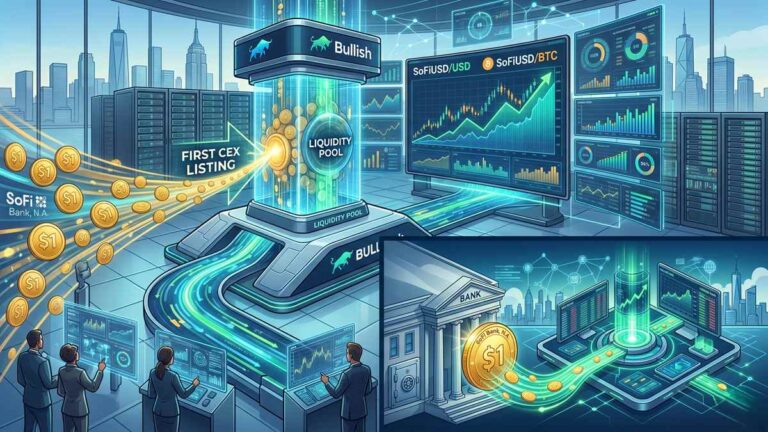 Bullish becomes the first centralized exchange to list SoFiUSD