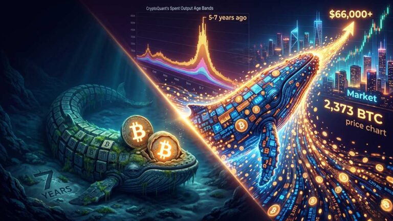 A dormant Bitcoin whale reactivated an address after seven years of inactivity to move a total of 2,373 BTC
