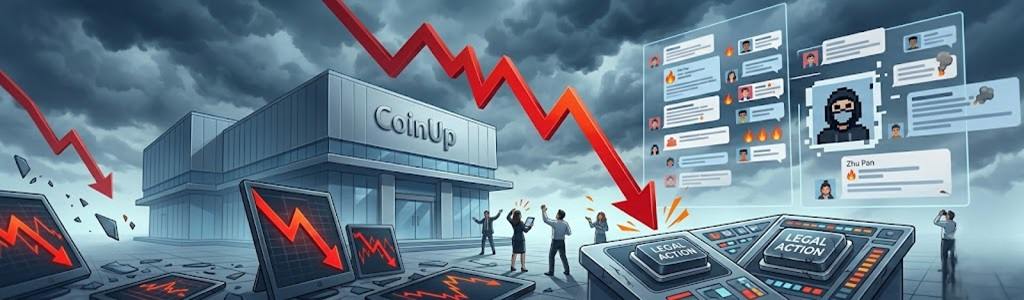 The CoinUp platform is considering legal action after the sharp drop in its CPX token.
