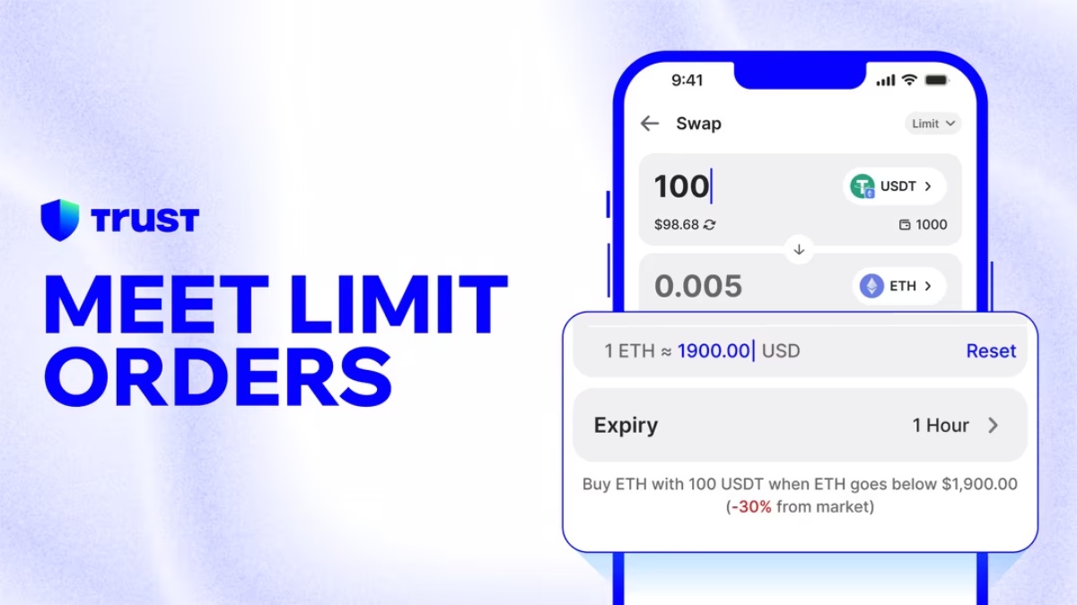 Trust Wallet Rolls Out Limit Orders for Swaps, Letting Users Set Target Prices and Walk Away