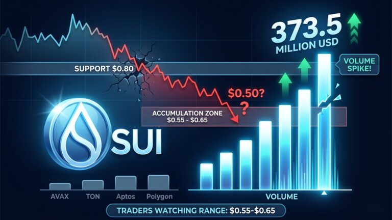 SUI's volume reached $373.5 million in the last 24