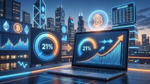 21% probability of Bitcoin reaching $70,000.