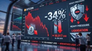 The price of Bitcoin fell to $58,017 on June 30.