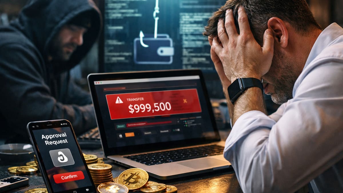Phishing Approval Scam Drains $1M From Trader Amid Rising Onchain Fraud Activity