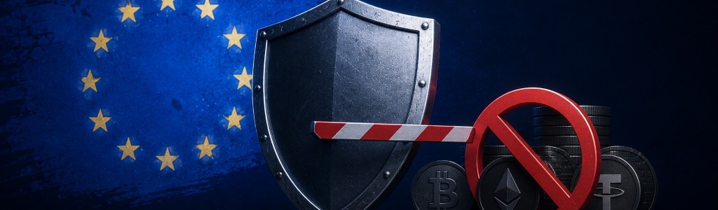 The EU’s 21st sanctions package bars EU persons from dealing with 11 unnamed crypto operators