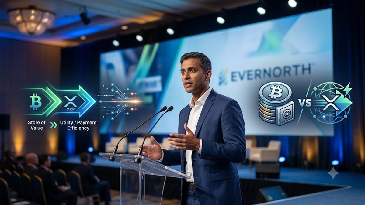 Evernorth Executive Says XRP Is Designed for Money Movement, Bitcoin for Value Storage