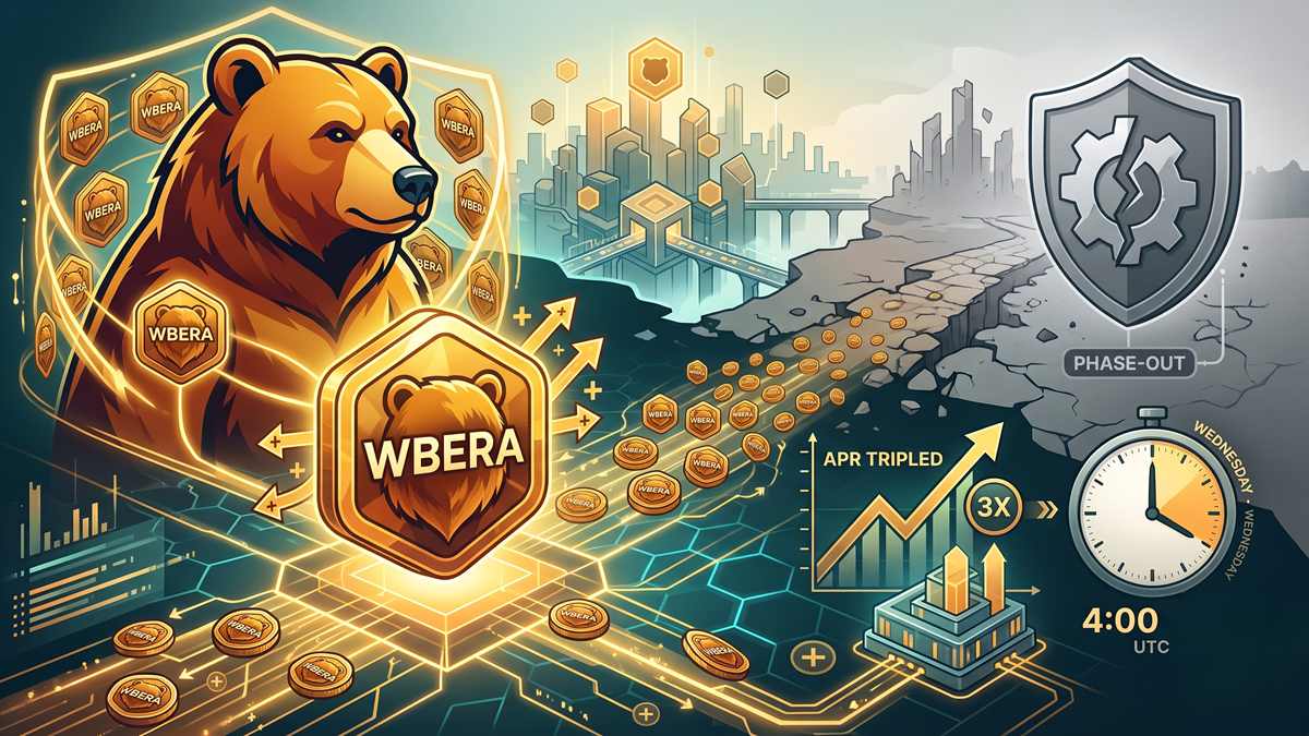 Berachain executes a hard fork to replace BGT emissions with WBERA rewards.