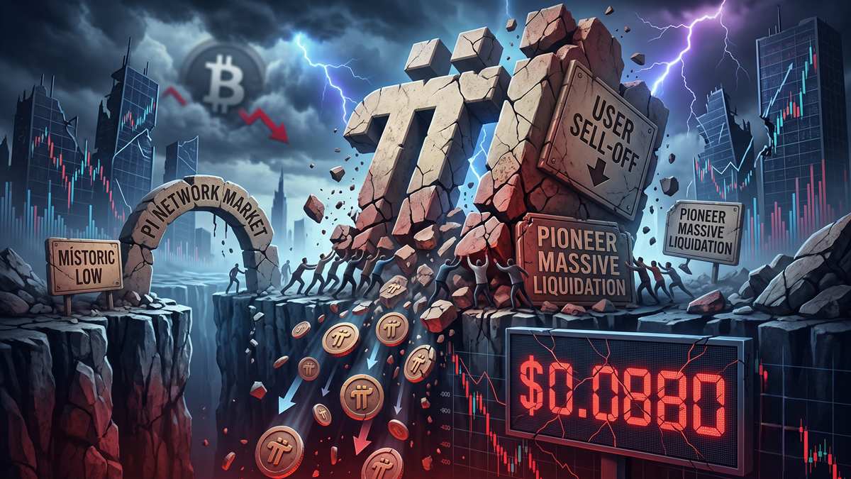 PI Network plunged 17% on Monday, hitting an all-time low of $0.0759
