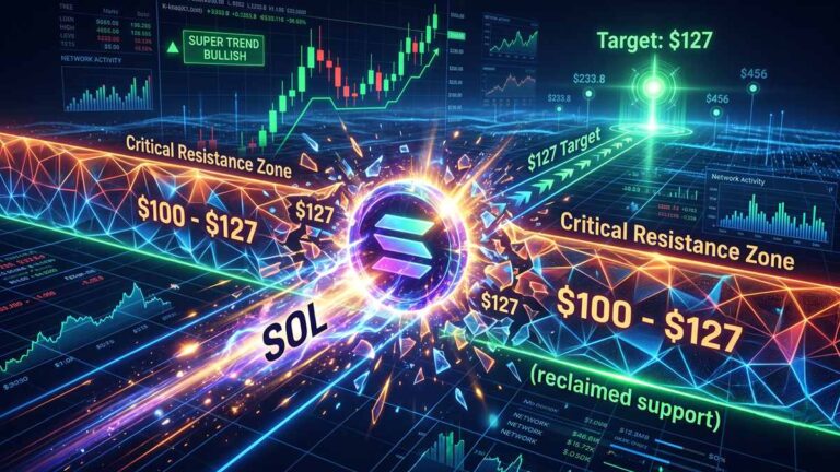 After surpassing $78 on June 30, Solana seeks to confirm a key technical breakout between $100 and $127