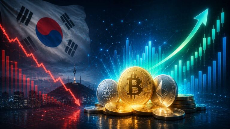 Upbitās KRW-USDT volume surged 600% as South Korean stocks fell, raising questions over a possible shift toward crypto liquidity.