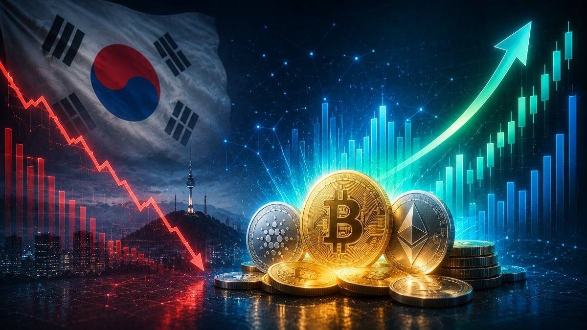 Upbitās KRW-USDT volume surged 600% as South Korean stocks fell, raising questions over a possible shift toward crypto liquidity.
