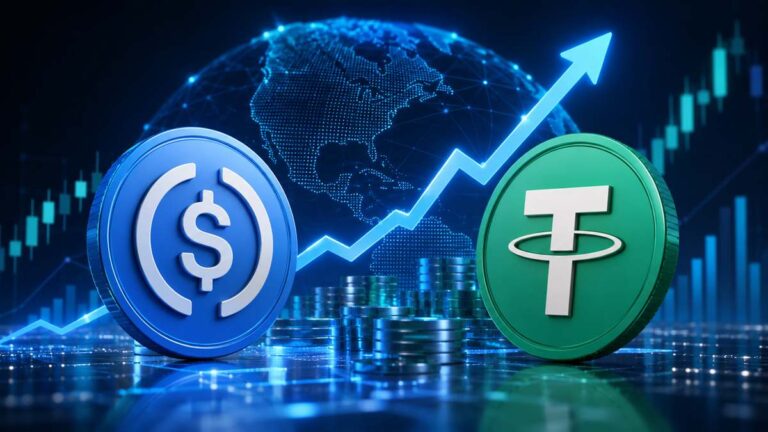 Circleās USDC Closes In on Tether Amid Explosive Stablecoin Trading Growth