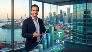 Paolo Ardoino said that USDT adds more than 30 million wallets each quarter and has accumulated a total of 550 million users